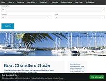 Tablet Screenshot of boatchandlersguide.com